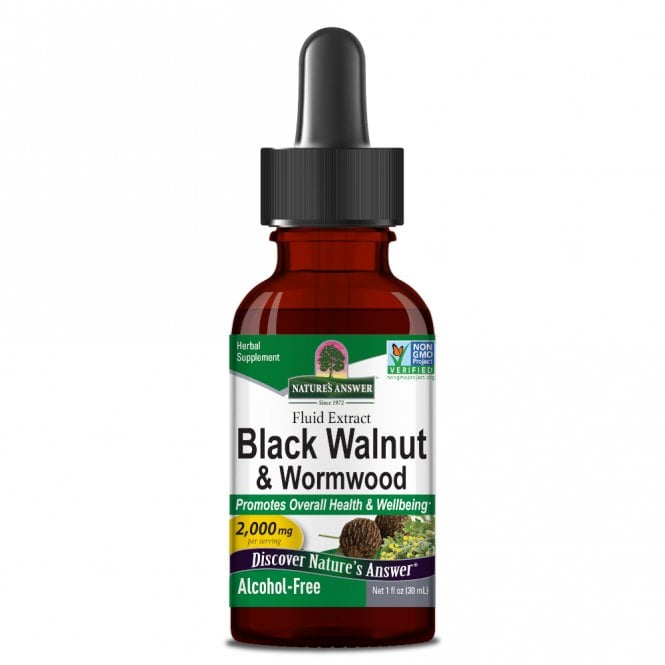 Nature's Answer Alcohol-Free Black Walnut & Wormwood Extract - 30ml