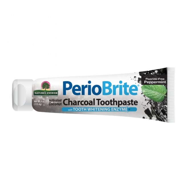 Nature's Answer Fluoride-Free PerioBrite Charcoal Toothpaste - 113g