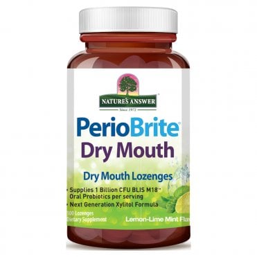 Nature's Answer Lemon-Lime Mint PerioBrite Dry Mouth - 100 Lozenges