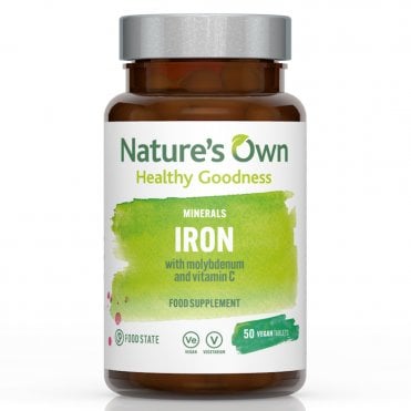 Nature's Own Food State Iron with Molybdenum and Vitamin C - 60 Tablets