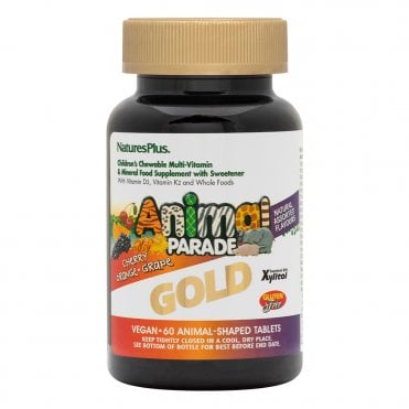 Nature's Plus Animal Parade GOLD Multivitamin for Children - 60 Chewable Tablets