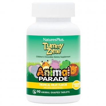Nature's Plus Animal Parade Tummy Zyme - 90 Tropical Chewable Tablets