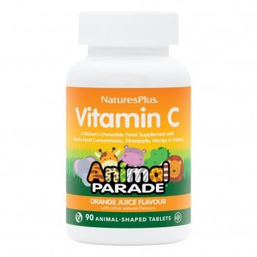 Nature's Plus Animal Parade Vitamin C - 90 Orange Chewable Tablets