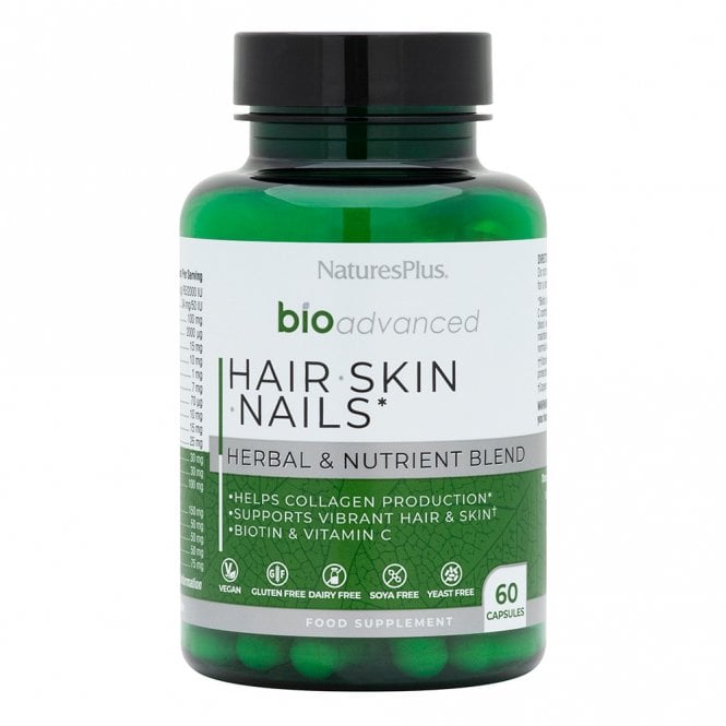 Nature's Plus BioAdvanced Hair Skin Nails - 60 Capsules