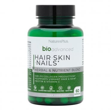 Nature's Plus BioAdvanced Hair Skin Nails - 60 Capsules