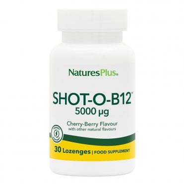 Nature's Plus Shot-O-B12 5000ug - 30 Lozenges