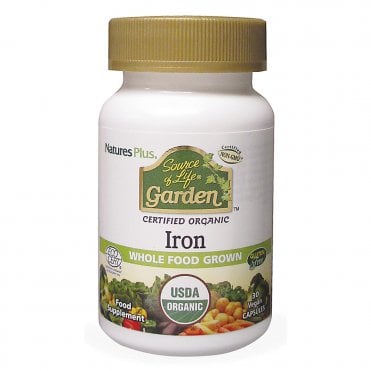 Nature's Plus Source of Life Garden Organic Iron - 30 x 18mg Capsules