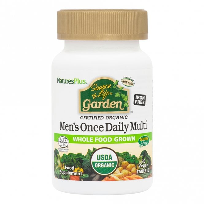 Nature's Plus Source of Life Garden Organic Men's Once Daily Multi - 30 Tablets