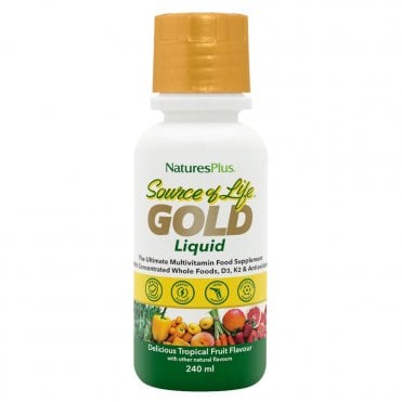 Nature's Plus Source of Life GOLD Tropical Fruit Multivitamin Liquid - 240ml