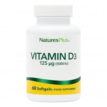 Nature's Plus Vitamin D3 5000 IU - 60 Softgels