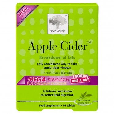 New Nordic Mega Strength Apple Cider - 90 x 1000mg Tablets