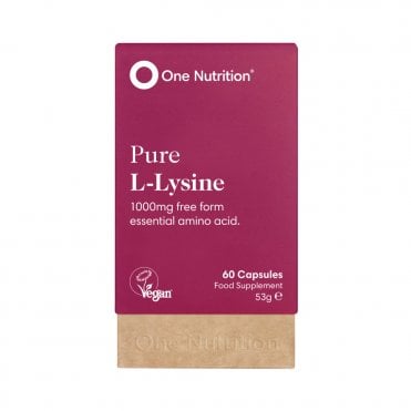 One Nutrition Pure L-Lysine - 60 Capsules
