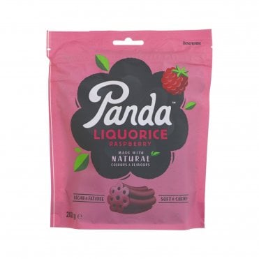 Panda Raspberry Liquorice Cuts - 200g
