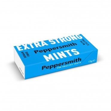 Peppersmith Extra Strong Xylitol Mints Eucalyptus - 12 x 15g Pocket Packs