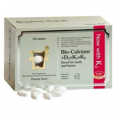 Pharma Nord Bio-Calcium + D3 + K1 + K2 - 150 Tablets