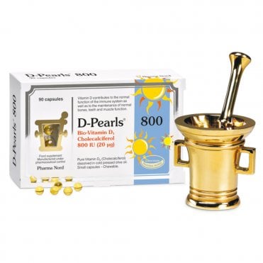 Pharma Nord D-Pearls Bio-Vitamin D3 800 IU (20µg) - 90 Capsules