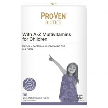 Pro-Ven Biotics A-Z Multivitamins for Children - 30 Chewable Tablets