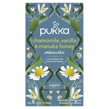 Pukka Teas Organic Chamomile, Vanilla & Manuka Honey - 20 Teabags x 4 Pack