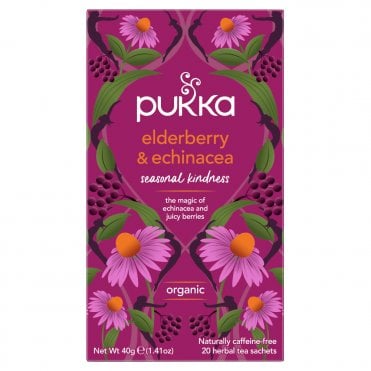 Pukka Teas Organic Elderberry & Echinacea - 20 Teabags
