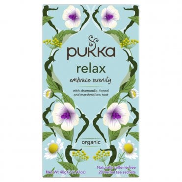 Pukka Teas Organic Relax - 20 Teabags x 4 Pack