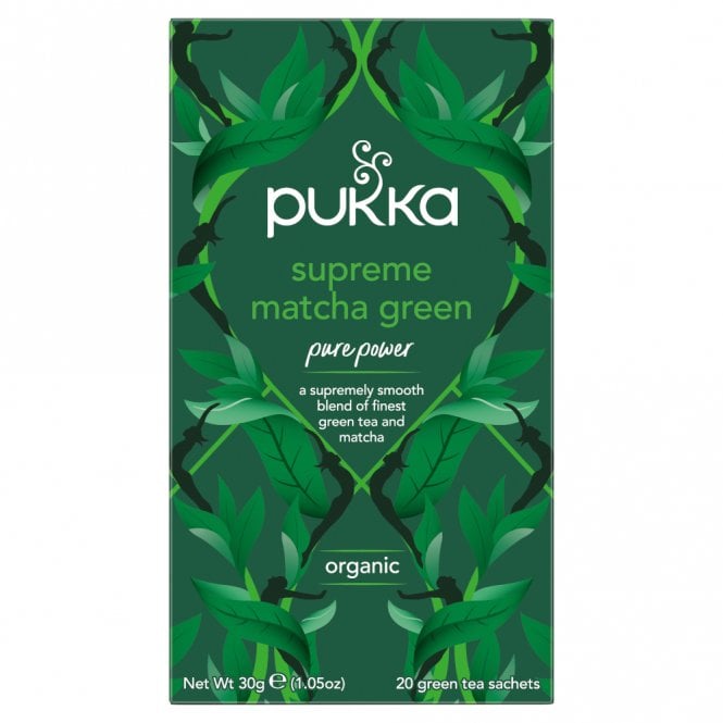 Pukka Teas Organic Supreme Matcha Green - 20 Teabags x 4 Pack