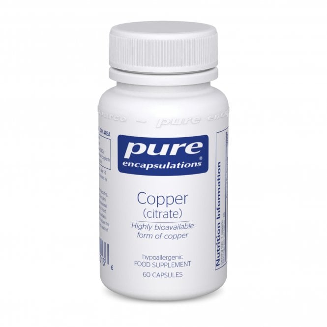 Pure Encapsulations Copper (Citrate) - 60 Vegicaps