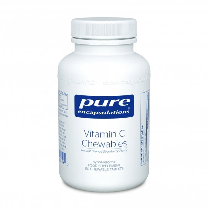 Pure Encapsulations Vitamin C - 60 Chewable Tablets