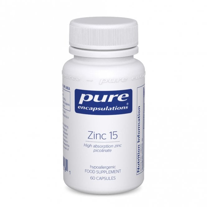 Pure Encapsulations Zinc 15 - 60 Vegicaps