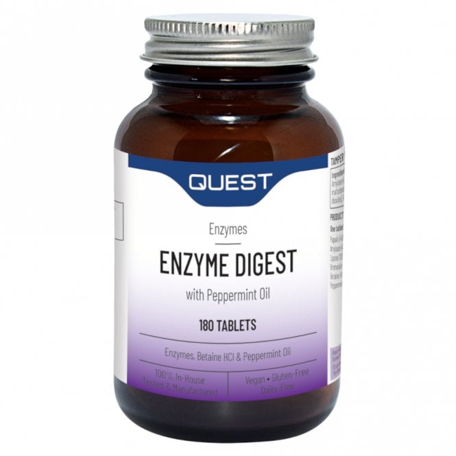 Quest Enzyme Digest with Peppermint Oil - 180 Tablets