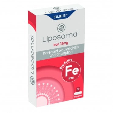 Quest Liposomal Iron 15 mg - 30 Capsules