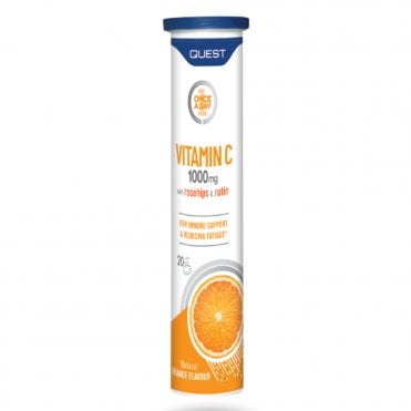 Quest Orange-Flavour Effervescent Vitamin C 1000mg - 20 Tablets