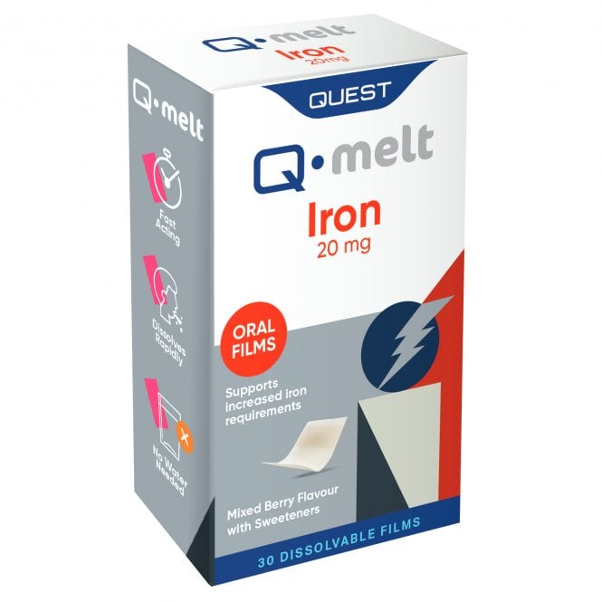 Quest Q-Melt Iron 20mg - 30 Dissolvable Films