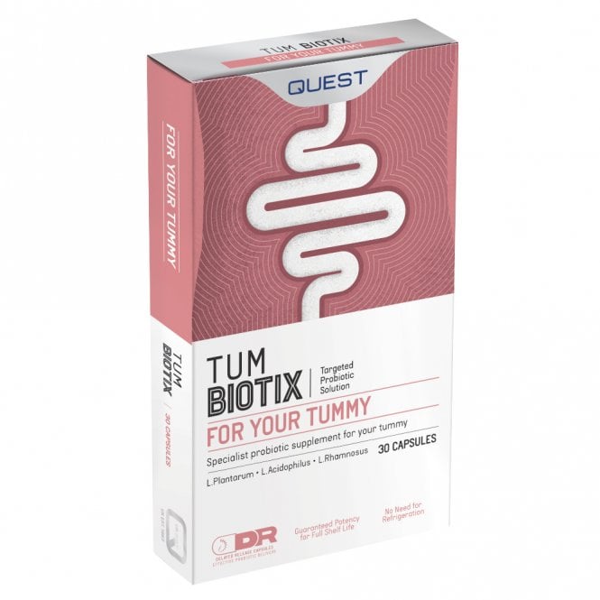 Quest TumBiotix - Probiotic Supplement - 30 Vegicaps