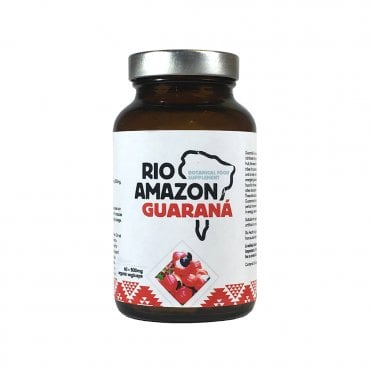 RIO AMAZON Organic Guarana - 60 x 500mg Vegicaps