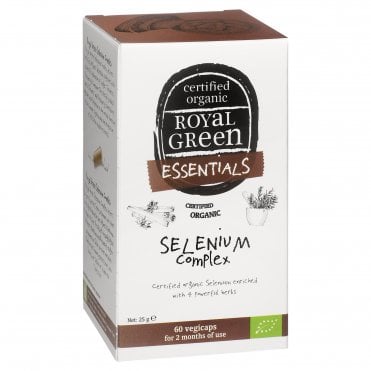 Royal Green Certified Organic Selenium Complex - 60 Vegicaps