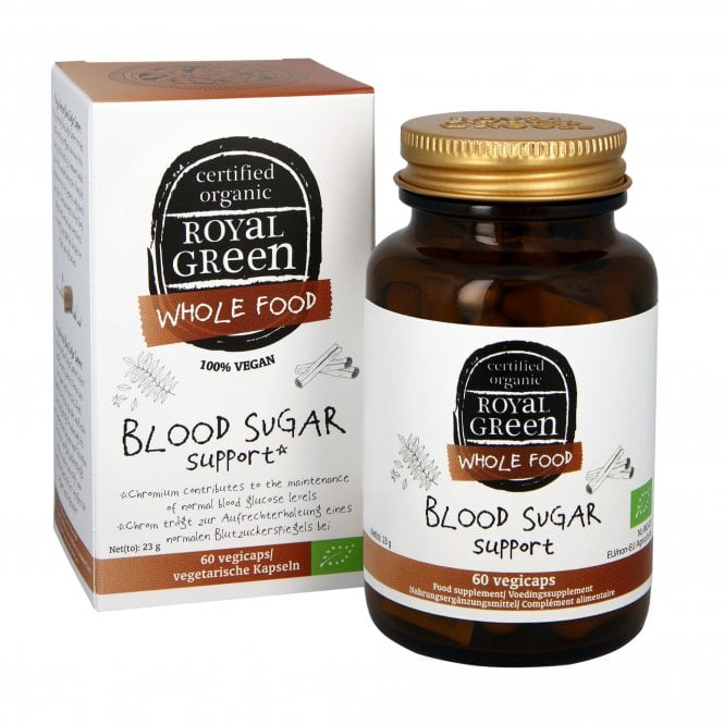 Royal Green Organic Blood Sugar Support - 60 Vegicaps
