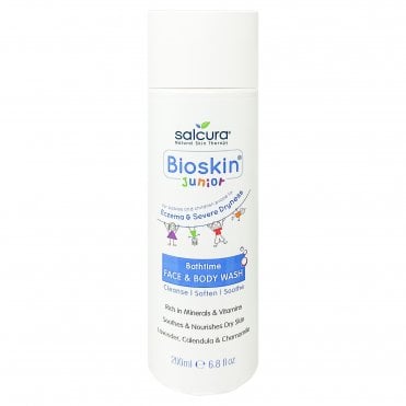 Salcura Bioskin Junior Bathtime Face & Body Wash - 200ml