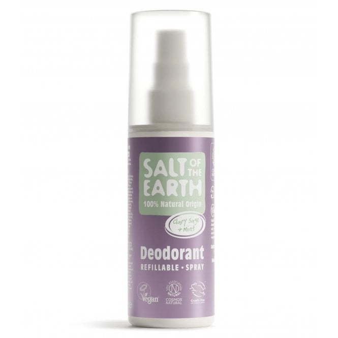 Salt of the Earth Clary Sage & Mint Refillable Deodorant Spray - 100ml