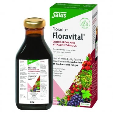 Salus Floradix Floravital Yeast-Free Liquid Iron and Vitamin Formula - 250ml