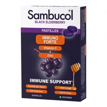 Sambucol Immuno Forte Pastilles - Black Elderberry - 20 Pastilles