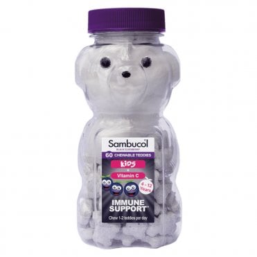 Sambucol Kids Black Elderberry + Vitamin C - 60 Chewable Teddies