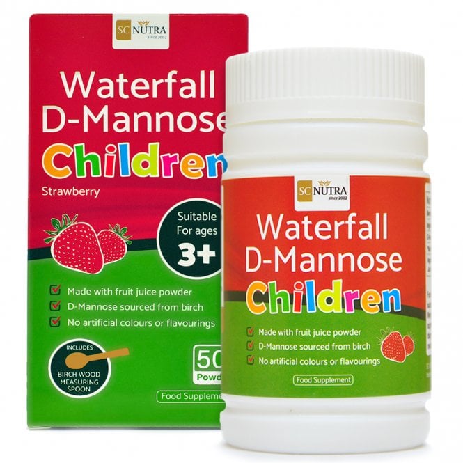 SC Nutra Strawberry Waterfall D-Mannose Powder for Children - 50g