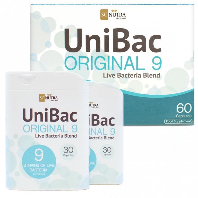 SC Nutra UniBac Original 9 Probiotic Blend - 60 Capsules