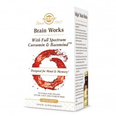 Solgar Brain Works with Full Spectrum Curcumin & BacoMind - 60 Licaps