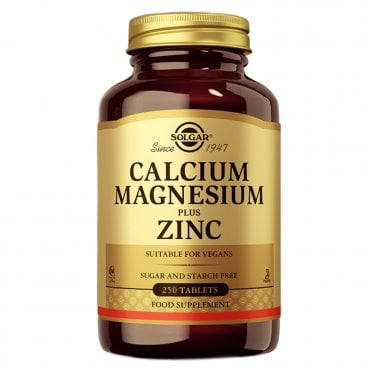 Solgar Calcium Magnesium Plus Zinc - 250 Tablets