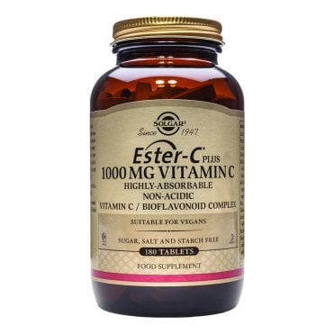 Solgar Ester-C Plus - Vitamin C - 180 x 1000mg Tablets