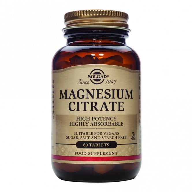 Solgar High Potency Magnesium Citrate - 60 Tablets
