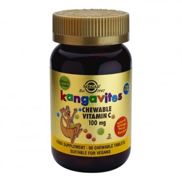 Solgar Kangavites Orange Chewable Vitamin C - 90 Chewable Tablets