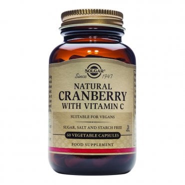 Solgar Natural Cranberry with Vitamin C - 60 Vegicaps
