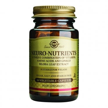 Solgar Neuro Nutrients - Vitamins & Amino Acids - 30 Vegicaps